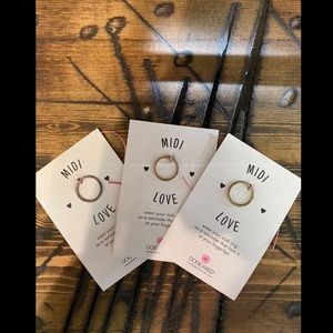 Set of 3 midi rings